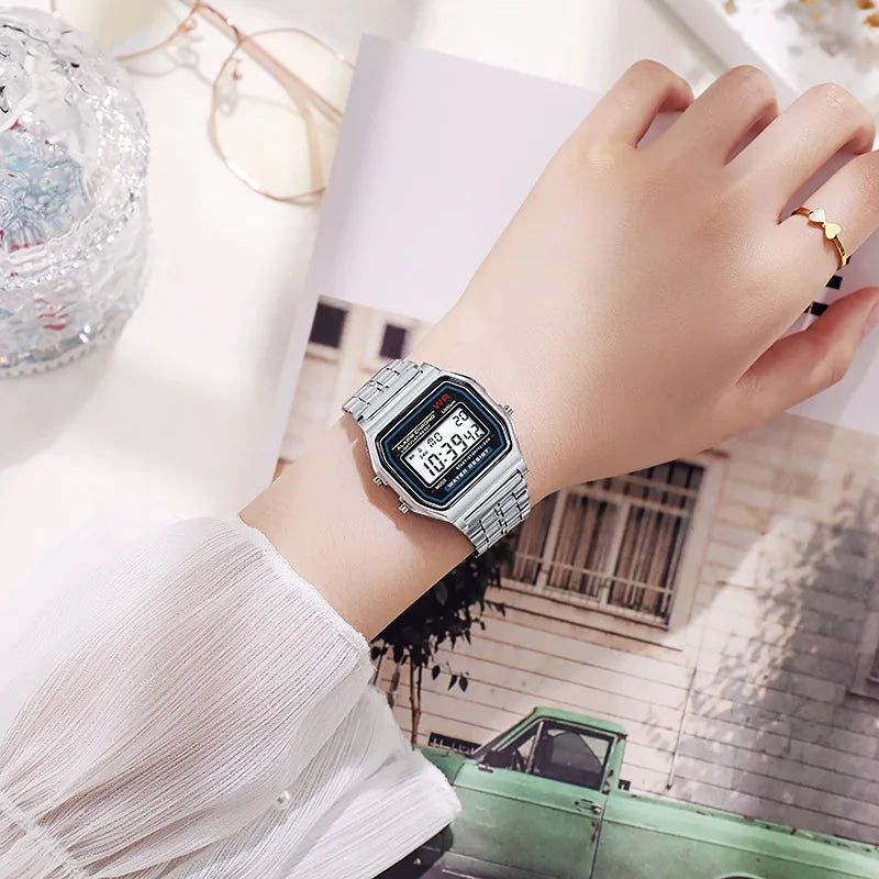 • Reloj Retro Digital - Edición Chrono Rose Gold